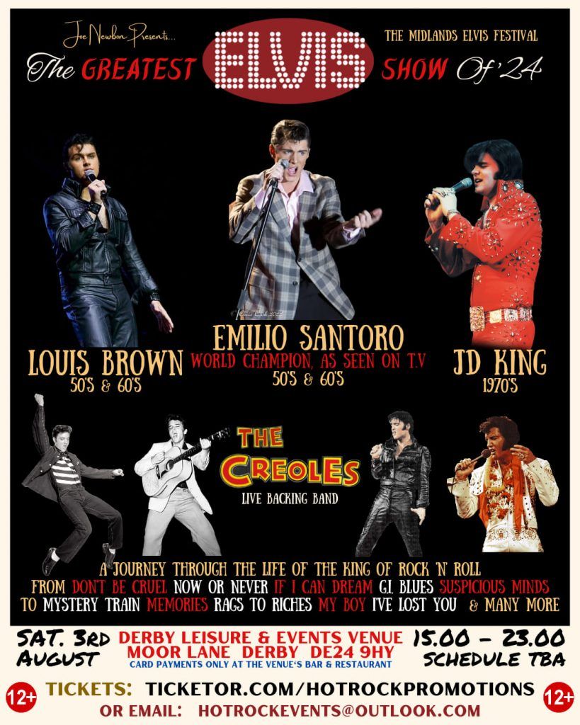 Elvis tribute JD King headline act Midlands Elvis festival 2024